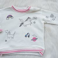 Дънков клин и блуза H&M за бебе 6-9 месеца, снимка 8 - Комплекти за бебе - 45442471
