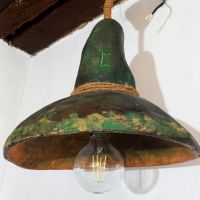 Ръчно изработена винтидж дизайнерска лампа "FANTASY WIZARDS HAT", снимка 8 - Декорация за дома - 45280797