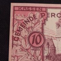 Банкнота НОТГЕЛД 10 хелер 1920г. Австрия перфектно състояние за КОЛЕКЦИОНЕРИ 45084, снимка 3 - Нумизматика и бонистика - 45566535