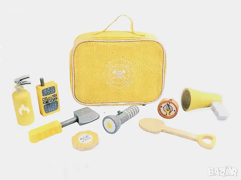 НОВИ! Детски дървен комплект пожарникар, снимка 1