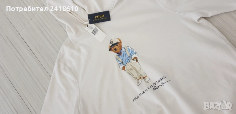 POLO Ralph Lauren Bear Hoodie Mens Size L НОВО! ОРИГИНАЛ! Мъжки Суичър!, снимка 1