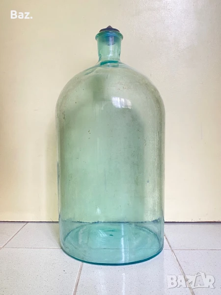 Стъклена дамаджана   около  20л, снимка 1