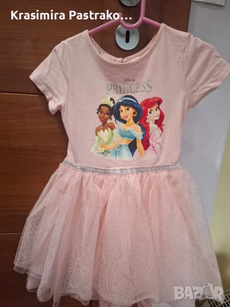 Детски рокли с тюл и картинки на принцеси, снимка 1