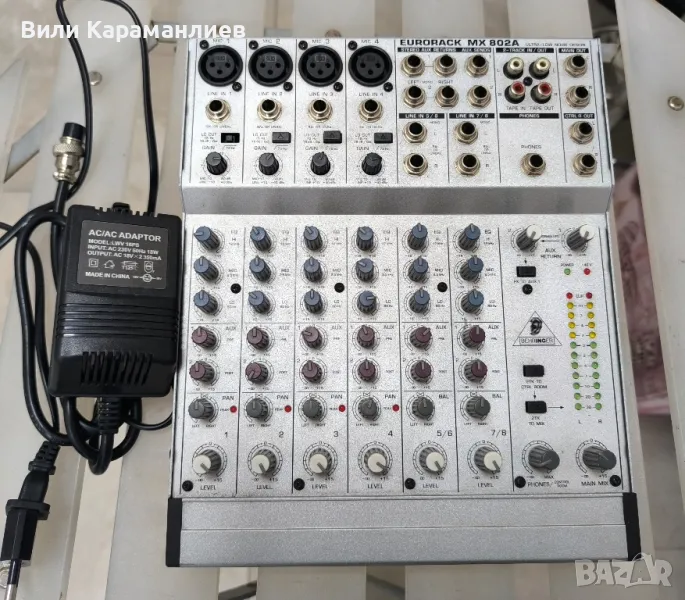 BEHRINGER EURORACK MX802A работещ,комплект със захранване, снимка 1