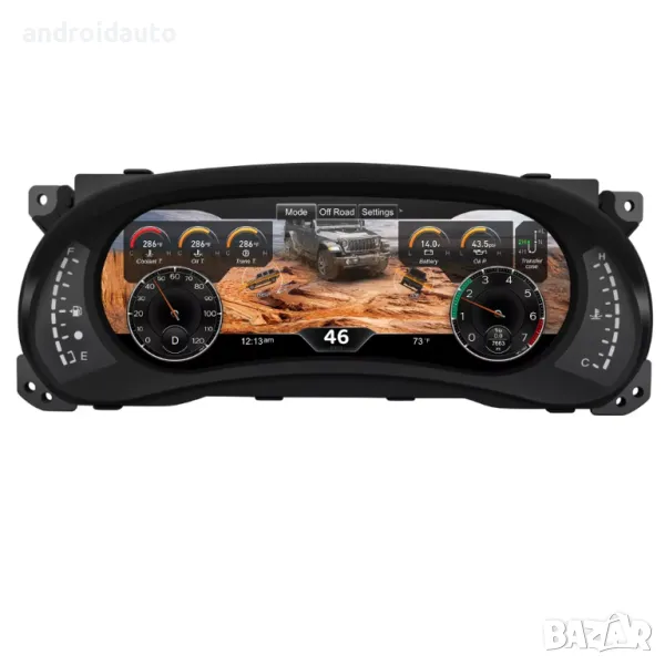 Дигитален километраж 12.3" Jeep Wrangler (2011-2017) LCD LINUX SYSTEM, снимка 1