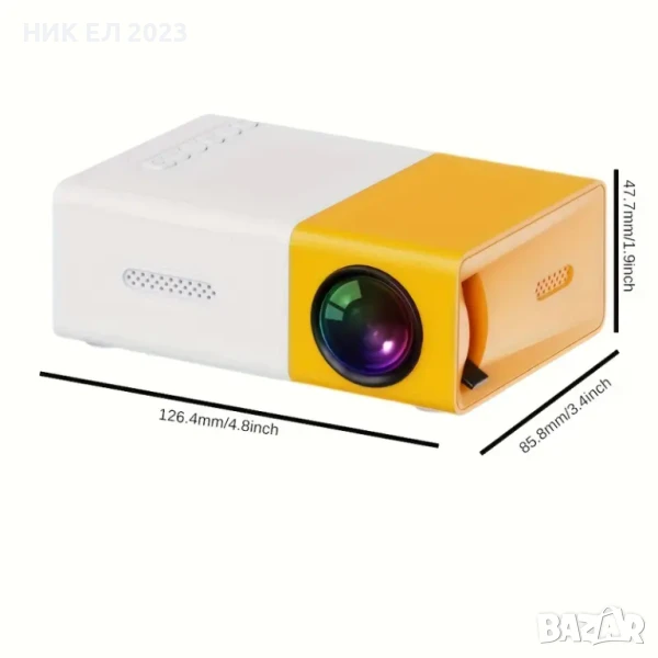 Преносим проектор с USB захранване - Full HD 1080P домашно кино, снимка 1