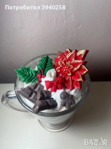 Коледни соеви свещи , снимка 1