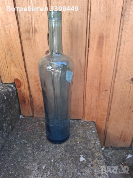 Стъклени еднолитрови бутилки, снимка 1