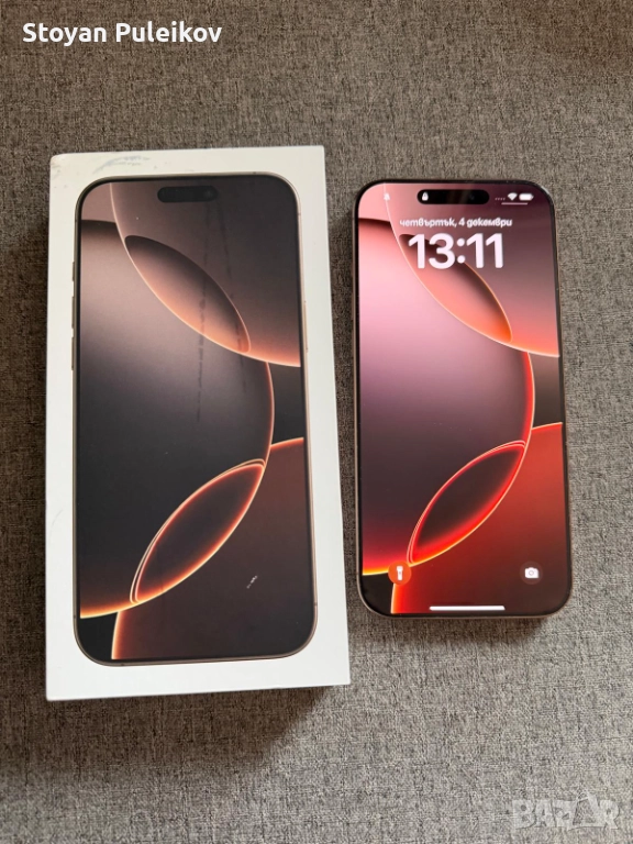 iphone 16 Pro Max 256 GB с капацитет на батерията 100 %desert titanium, снимка 1