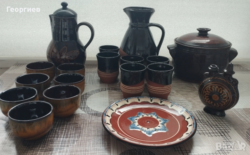 Битова Керамика тенджера,сервизи за вино,чиния,бардуче,Преса за чесън ., снимка 1