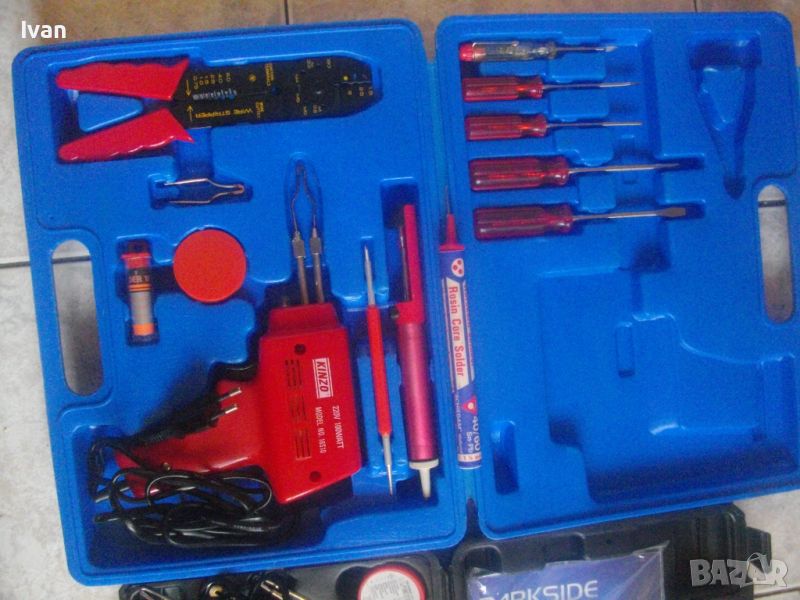 KINZO-Холандски Професионален Нов Пълен Комплект Електрически Поялник 100 Вата, снимка 1