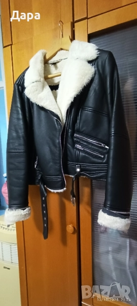 Дамско кожено яке М/L, снимка 1