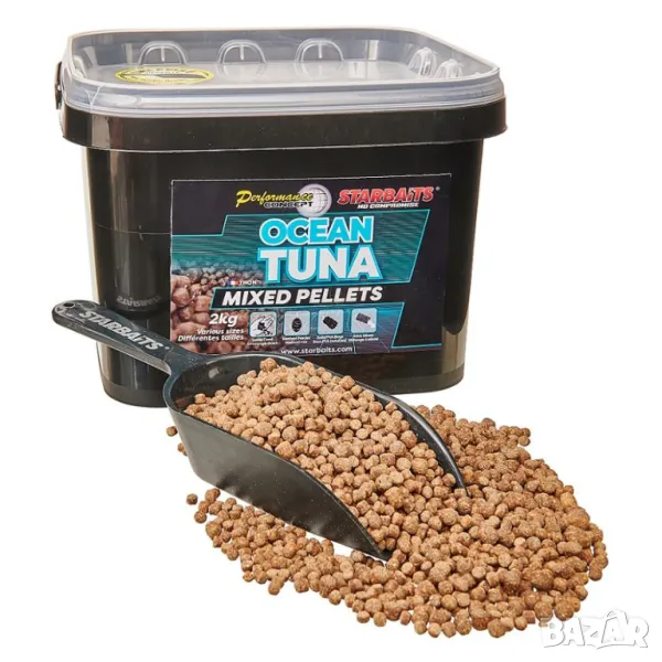 Пелети STARBAITS Mixed Pellets Ocean Tuna 2KG, снимка 1