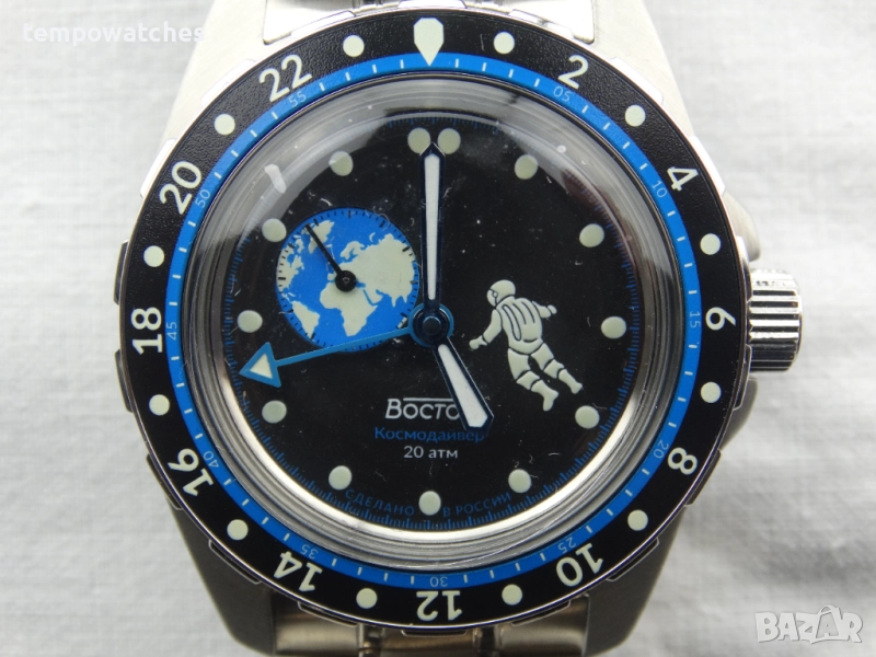 ВОСТОК АМФИБИЯ АВТОМАТИЧЕН ref: 14032Г - GMT - “КОСМОДАЙВЕР”- “ЗЕМЛЯНИН” 2 - ЛИМИТИРАН - 730 бр., снимка 1