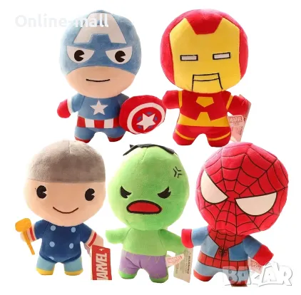 Фънко плюшена играчка Funko Avengers Хълк Спайдърмен и др, снимка 1