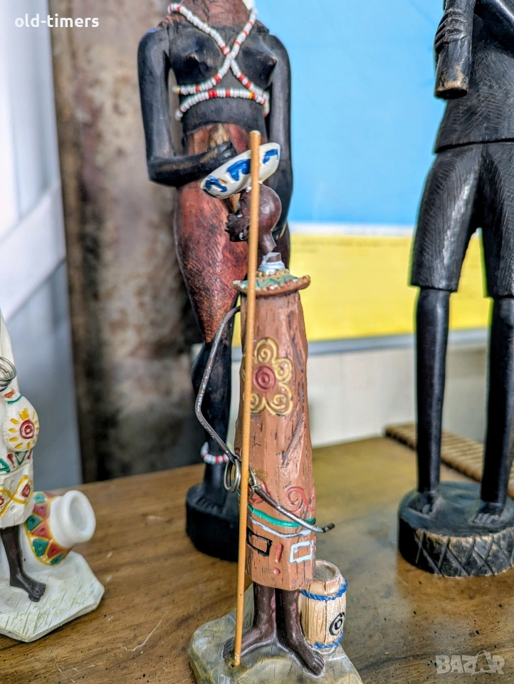 Колекция декоративни африкански статуетки – Ръчна изработка, снимка 1