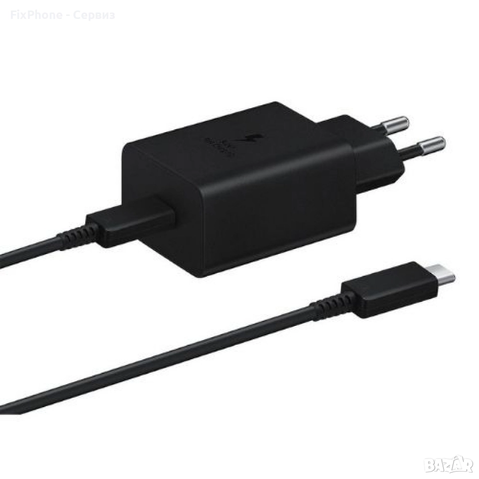 Оригинален комплект Samsung EP-T4510XBE 45W USB-C, 220V Super Fast Charging в кутия, Черно , снимка 1