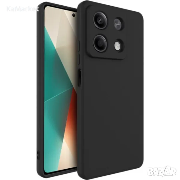 Силиконов кейс bSmart Silicone Soft Cover, За Xiaomi Redmi Note 13 5G, Черен, снимка 1