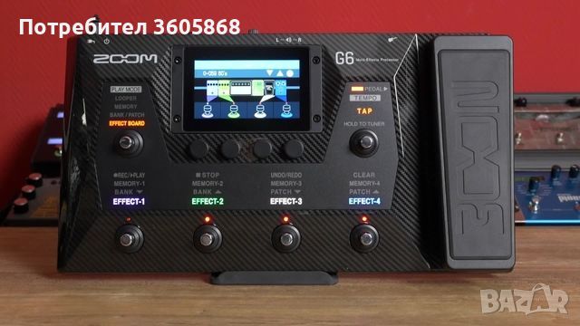 Zoom G6 Multi-Effects Guitar Processor/ Мулти Ефект Процесор за Електрическа Китара, снимка 1