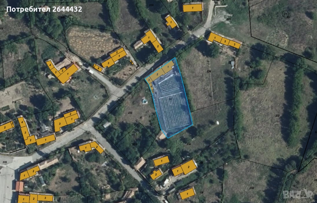 Имот в с. Мостич до гр. В. Преслав - 1500 кв.м. регулация/ток/вода/УПИ, снимка 1