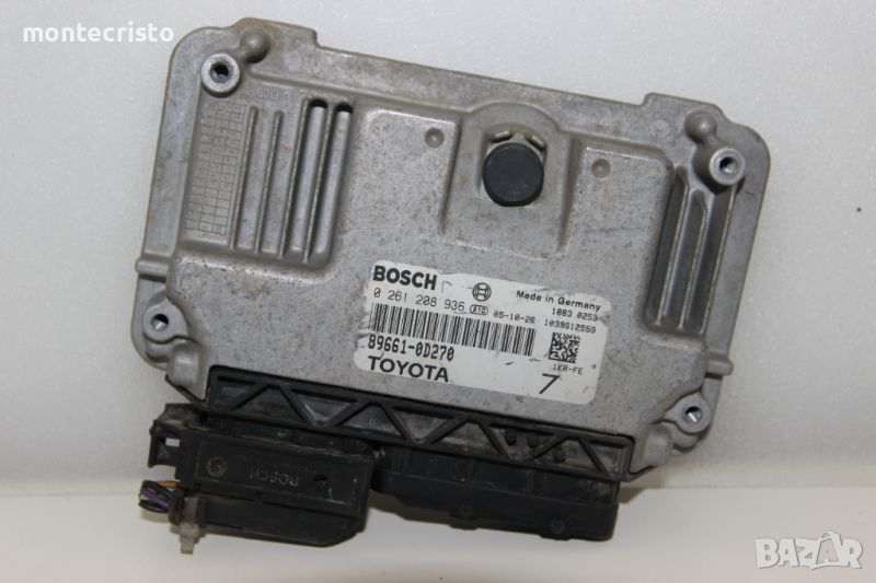 Моторен компютър ECU Toyota Yaris P9 / 0 261 208 936 / 0261208936 / 89661-0D270 / 896610D270, снимка 1