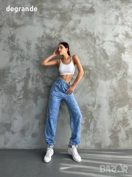 Дамски панталон с висока талия, снимка 1