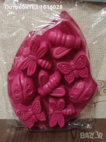 Силиконов молд с пеперуди,калинки., снимка 1