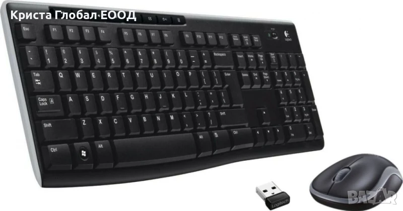 Комплект мишка и клавиатура Logitech - MK270 КИРИЛИЗИРАНА, снимка 1