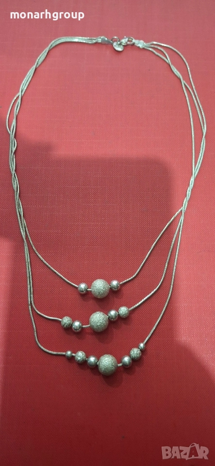 Сребърно колие, снимка 1
