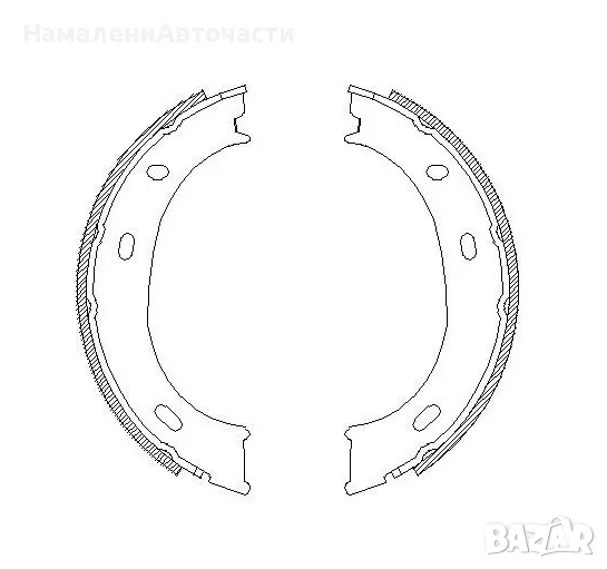 Челюсти ръчна спирачка 4710.01 Mercedes , снимка 1