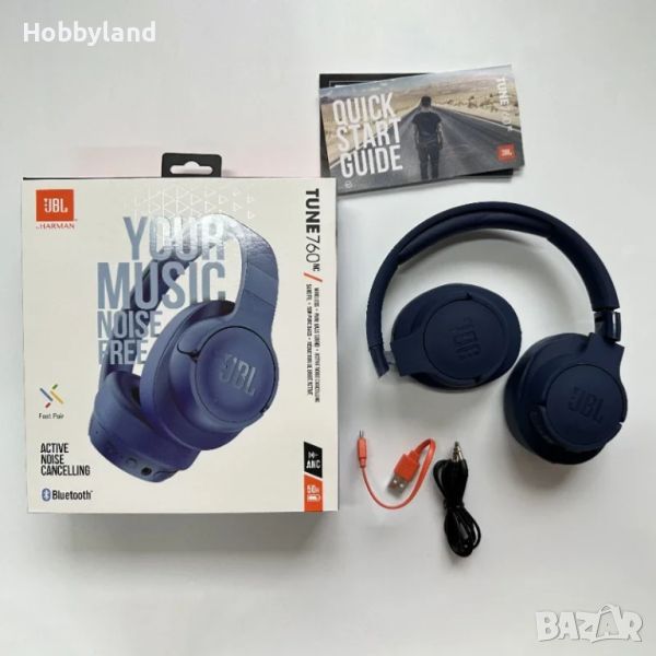 Безжични Bluetooth слушалки JBL T760NC, снимка 1