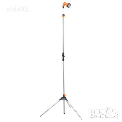 vidaXL Градински душ със статив, 221 см, алуминий（SKU:92294, снимка 1