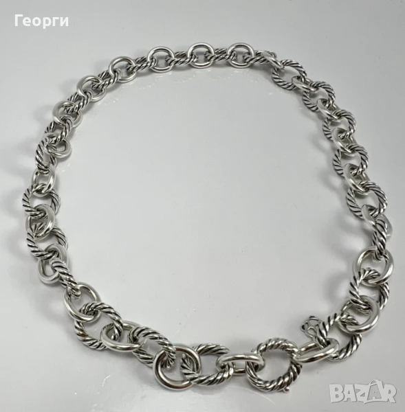 David Yurman оригинално сребърно дамско колие , снимка 1