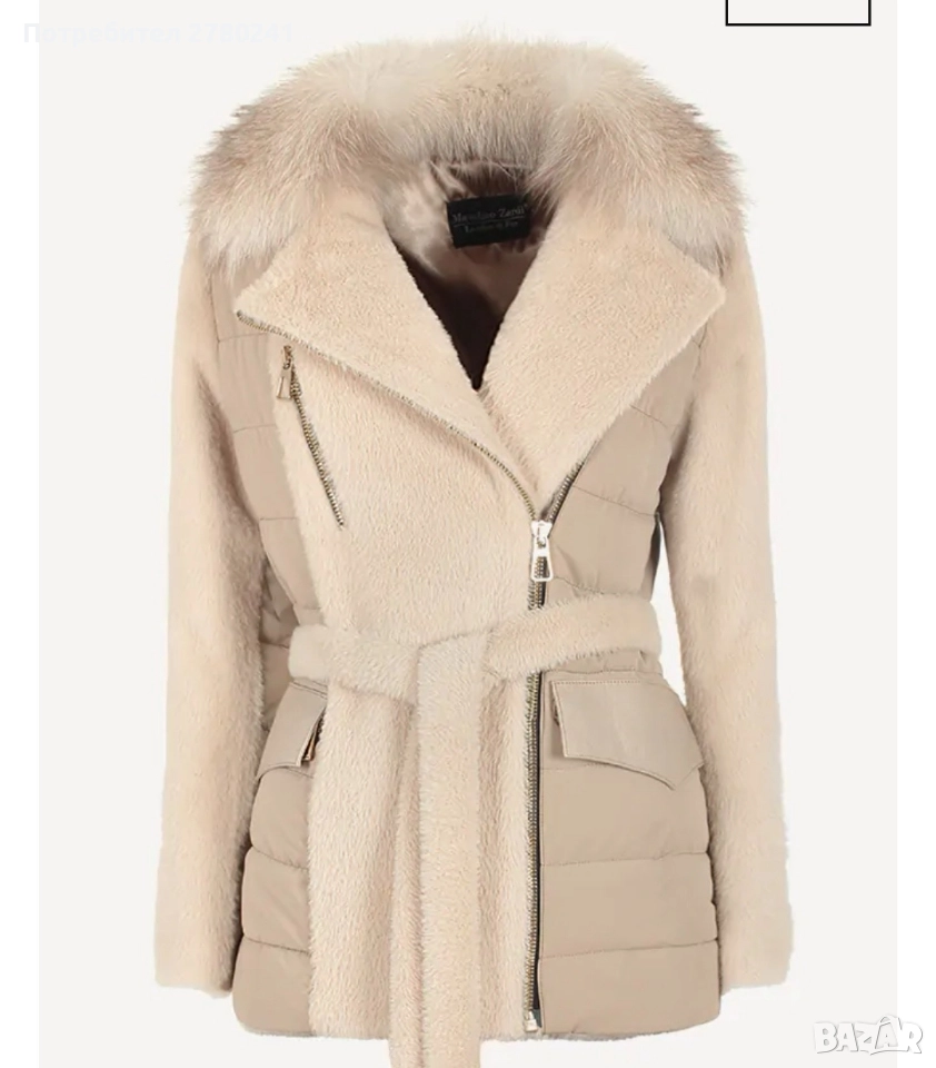 Дамско зимно яке алпака, снимка 1