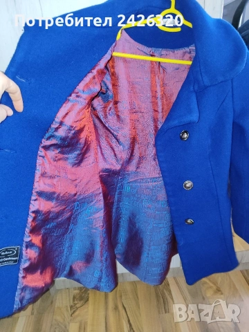 Късо кокетно палто от кашмир, марка Radek's , снимка 6 - Палта, манта - 53082913