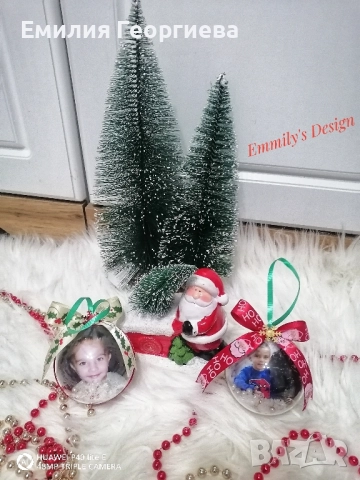 Коледни топки със снимки ♥️ , снимка 8 - Коледни подаръци - 52591566