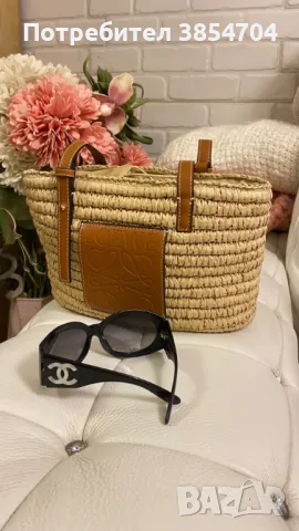 Чанта LOEWE raffia, снимка 8 - Чанти - 47361681