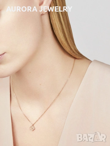 Van Cleef & Arpels VCA Gold Diamond Sweet Alhambra Clover Дамско Колие, снимка 16 - Колиета, медальони, синджири - 53918505