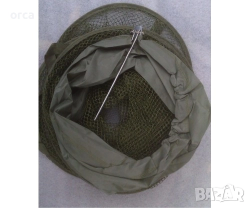 Живарник с колче 1.60 м – 5 обръча, зелен, компактен и здрав модел, снимка 2 - Такъми - 22020107