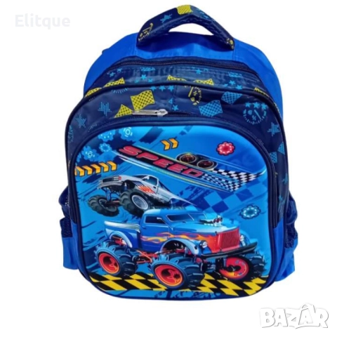 Детска раница с цветен дизайн и различни илюстрации, снимка 3 - Други - 52852169