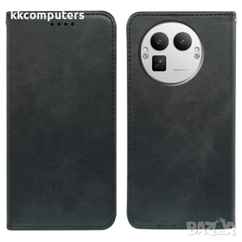 Кожен калъф Портфейл за Realme GT 8 Pro 5G- Телешка текстура, Магнит, 3 сл. за карти, Стойка, вкл. П, снимка 7 - Калъфи, кейсове - 52748082