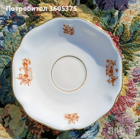 Стар порцеланов сервиз за кафе от Bohemia Чехословакия , снимка 13 - Други ценни предмети - 53101150