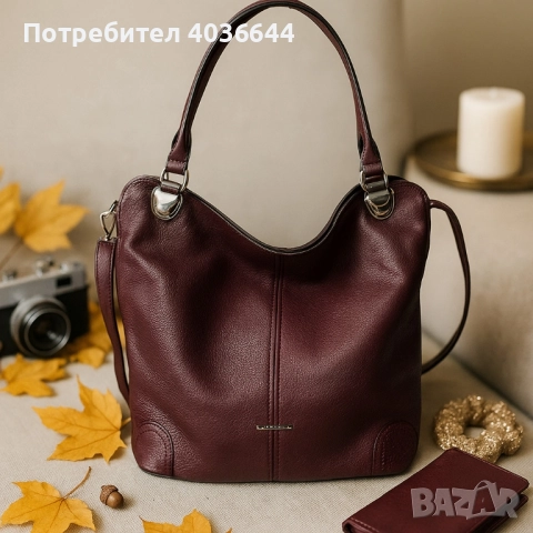 Дамска чанта тип торба – стил, организация и комфорт всеки ден, снимка 2 - Чанти - 51607372