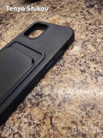 Калъф за iPhone 12 / 13 / 14 (6.1"), с джоб за карти, снимка 4 - Калъфи, кейсове - 51789419