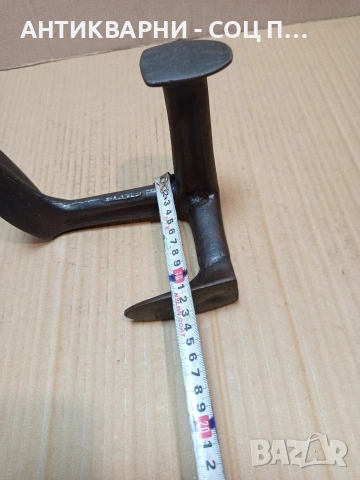 Соц Стара Обущарска Наковалня 2.200кг. НОМЕР 718., снимка 17 - Антикварни и старинни предмети - 53513641