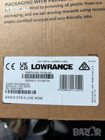 Сонар Лоранс егле еуе 9 с лайв сонда, снимка 3 - Оборудване и аксесоари за оръжия - 53918285