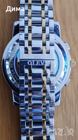 Olevs Automatic Skeleton HD Luminous Calendar, Мултифункционален, 3 ATM, снимка 7 - Мъжки - 46975116