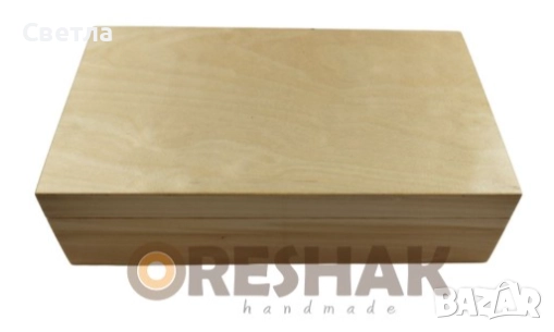 КУТИЯ ЗА ЧАЙ, ръчна изработка от ЛИПА, НОВА,Стилен дизайн, с дванадесет секции, за съхранение , снимка 2 - Други стоки за дома - 52907947