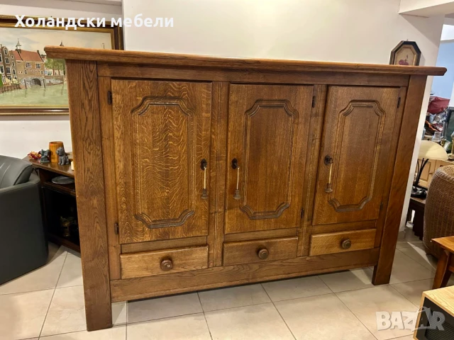 Много масивен дъбов шкаф, снимка 1