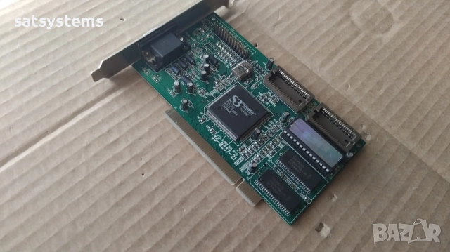 Видео карта S3 Super Trio 64V+ PCPartner 35-8237-21 1MB PCI, снимка 4 - Видеокарти - 34870577
